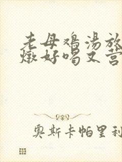 老母鸡汤放什么炖好喝又营养