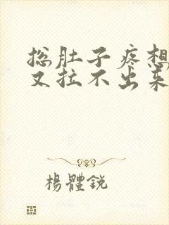 总肚子疼想拉屎又拉不出来怎么回事