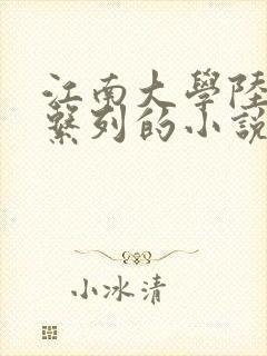 江南大学陆冰嫣系列的小说完整版封面