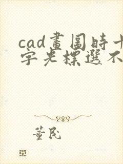 cad画图时十字光标选不到点封面