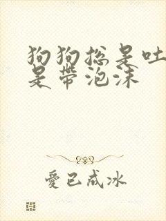 狗狗总是吐黄水是带泡沫