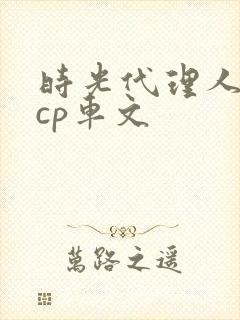 时光代理人黑白cp车文