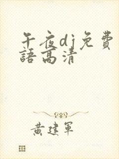 午夜dj免费国语高清