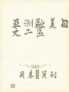 亚洲欧美日韩中文二区