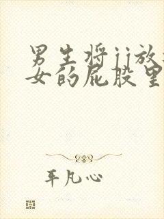 男生将jj放进女的屁股里