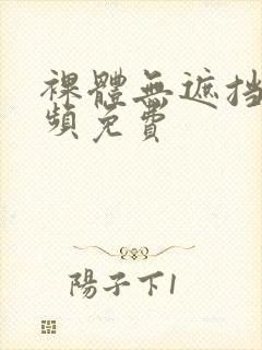 裸体无遮挡,视频免费封面