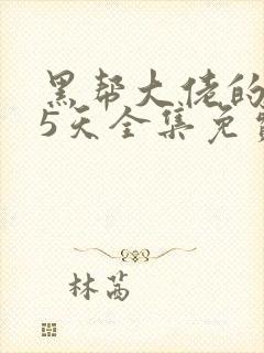 黑帮大佬的365天全集免费