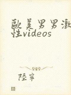 欧美男男激情同性videos