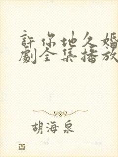 许你地久婚长短剧全集播放