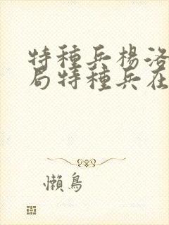 特种兵杨洛大结局特种兵在都市