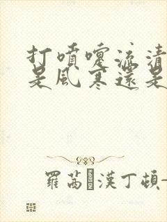 打喷嚏流清鼻涕是风寒还是风热