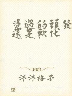 烫过的头发拉直还是软化封面