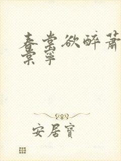 春棠欲醉萧厌宋棠宁