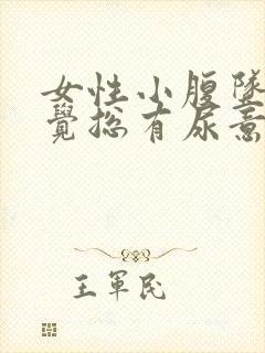 女性小腹坠胀感觉总有尿意