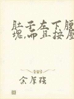 肚子左下腹有硬块,而且按压会疼