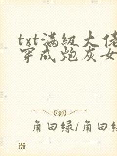 txt满级大佬穿成炮灰女配封面