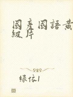 国产国语黄色一级片