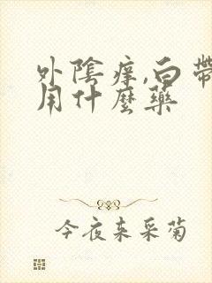 外阴痒,白带黄用什么药