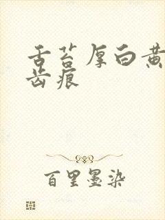 舌苔厚白黄腻有齿痕