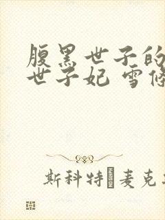 腹黑世子的惊华世子妃 雪条