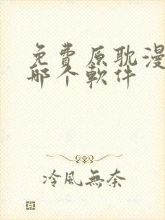 免费原耽漫画用哪个软件