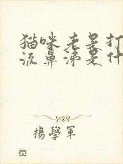 猫咪老是打喷嚏流鼻涕是什么原因