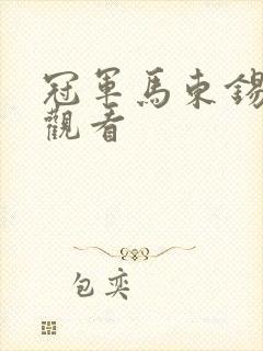 冠军马东锡在线观看