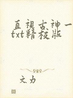 直视古神一整年txt精校版