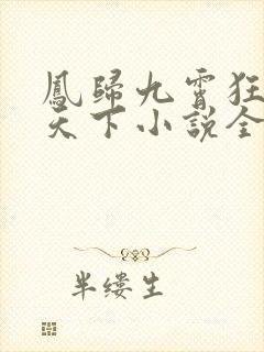 凤归九霄狂妃逆天下小说全文阅读