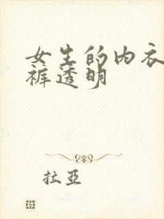 女生的内衣和内裤透明