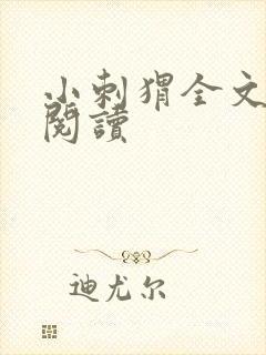 小刺猬全文免费阅读