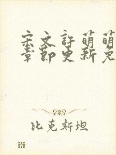 宋文许萌萌最新章节更新免费阅读