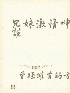 兄妹激情呻吟小说封面