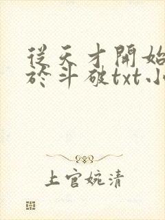 从天才开始无敌于斗破txt小说封面