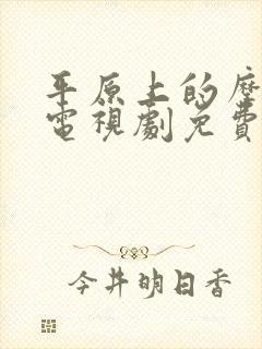 平原上的摩西 电视剧免费