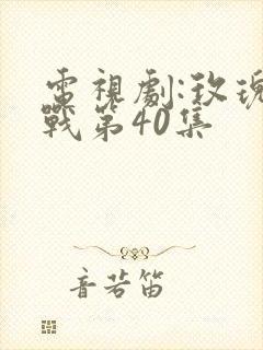 电视剧:玫瑰之战第40集封面