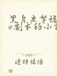 黑月光拿稳了be剧本的小说
