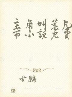 主角叫叶凡的都市小说免费阅读