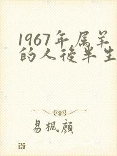 1967年属羊的人后半生命运