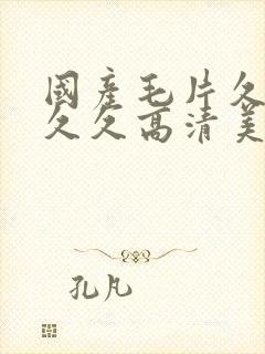 国产毛片久久久久久高清美女