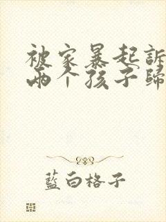 被家暴起诉离婚两个孩子归谁抚养