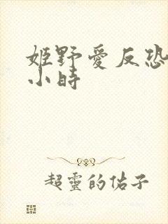 姬野爱反恐24小时封面