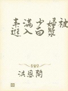 丰满少妇被猛烈进入白浆封面