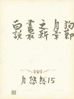 白昼之月狗子小说最新章节免费阅读