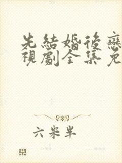 先结婚后恋爱电视剧全集免费观看