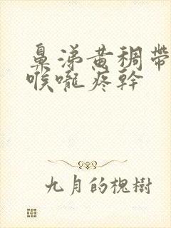 鼻涕黄稠带血丝喉咙疼干封面