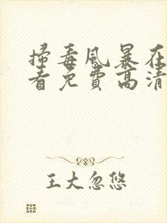 扫毒风暴在线观看免费高清