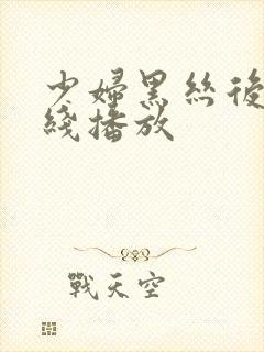 少妇黑丝后入在线播放