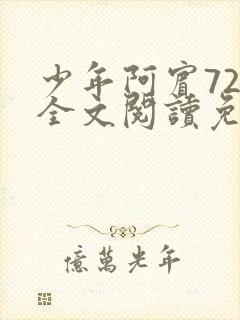 少年阿宾72章全文阅读免费