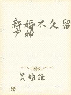 新婚不久留守小少妇